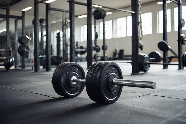 Barbell im Fitnessstudio