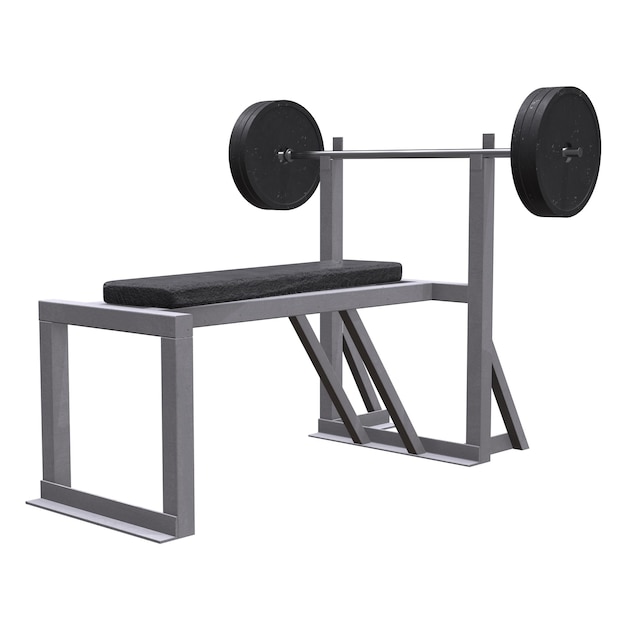 Barbell con pesas Equipo de gimnasio