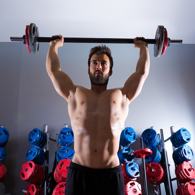 Barbellmann-Trainingseignung an der Gewichthebengymnastik