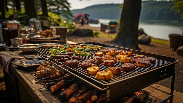 Barbeque de fogueira