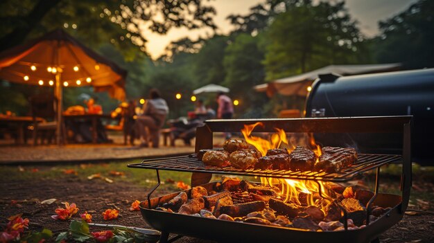 Barbeque de fogueira