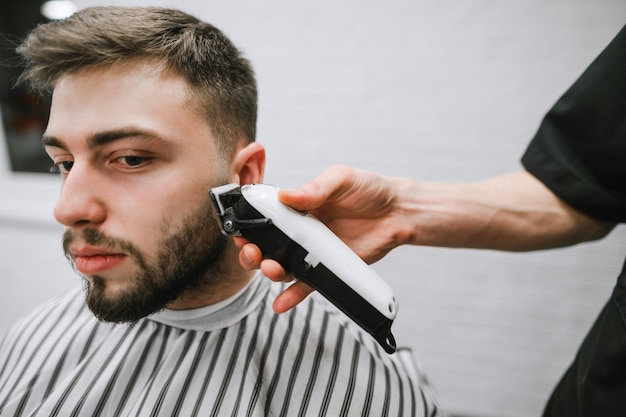 Barber-Job-Konzept Friseur in einem Friseur