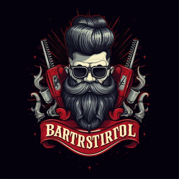 barbería logo vector