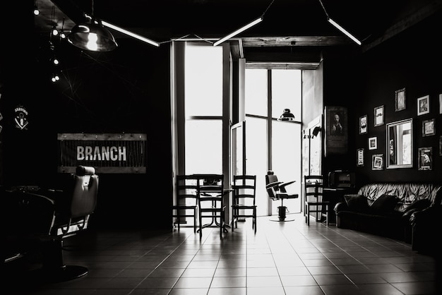 Barbershop-Vintage-Interieur