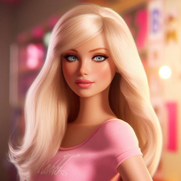 Barbie conceito rosa ai photo