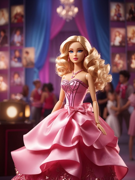 Barbie Corazones y pantallas cautivantes La encantadora historia del viaje de una estrella de cine