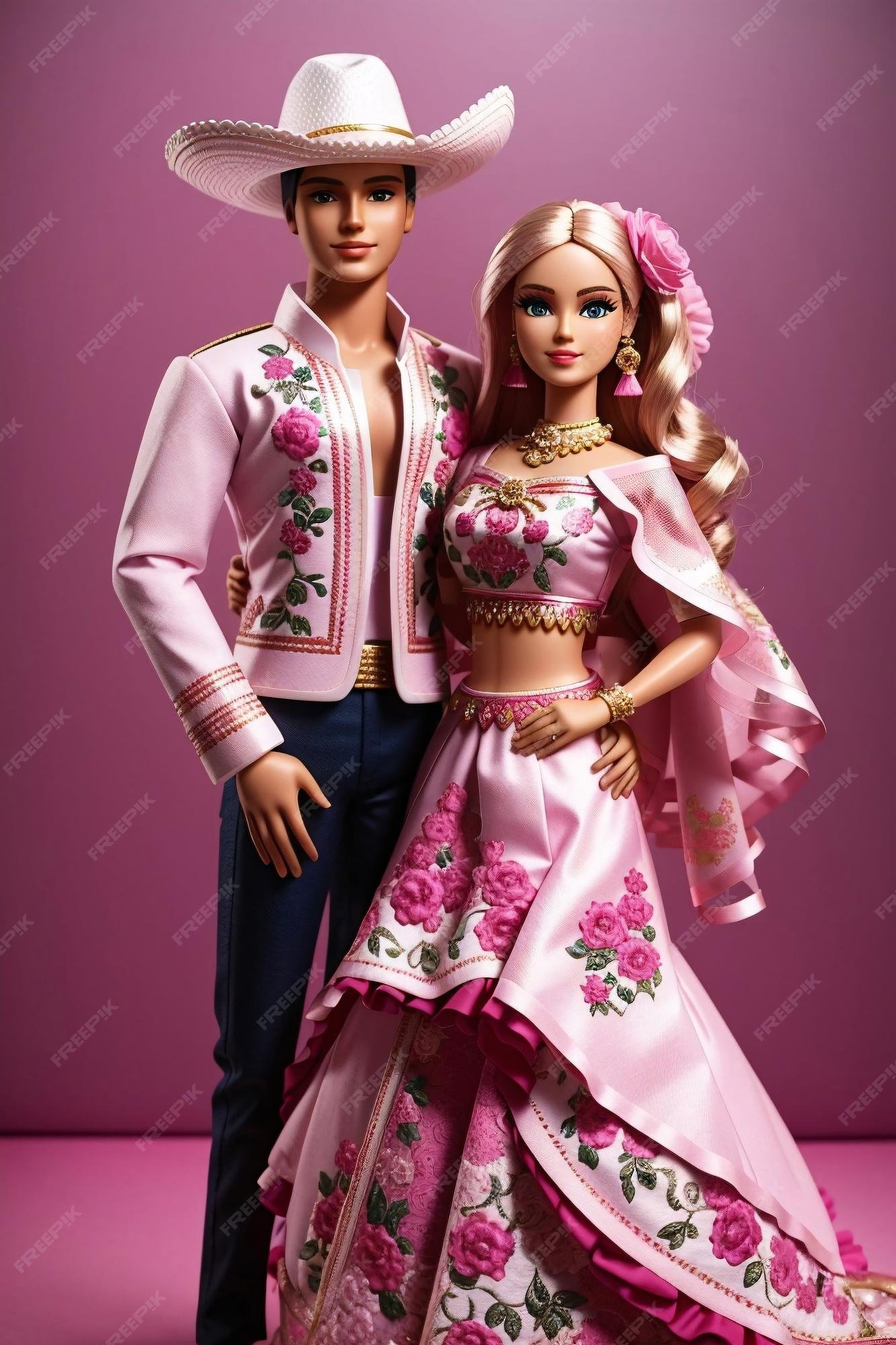 Barbie vestindo roupas tradicionais mexicanas