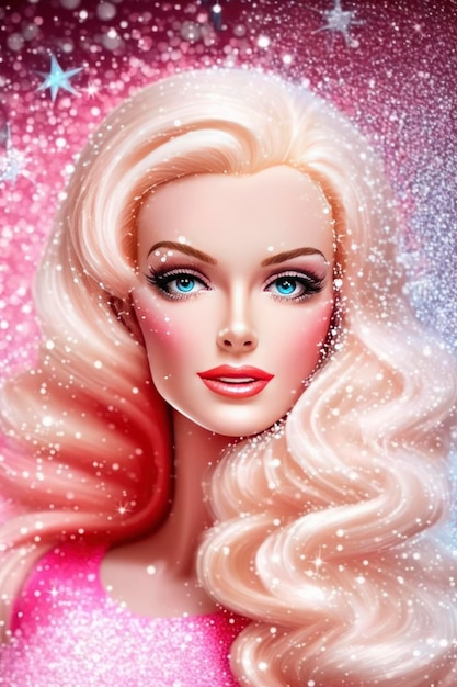 Barbie glitzernder Hintergrund