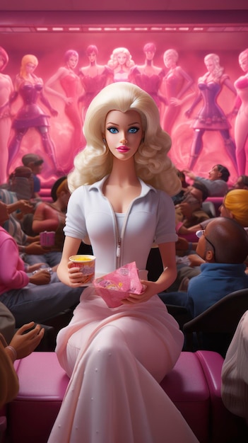 Barbie im kinorealistischen Bild mit vielen Details