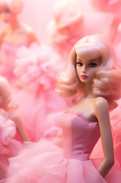 Barbie im rosa Kleid