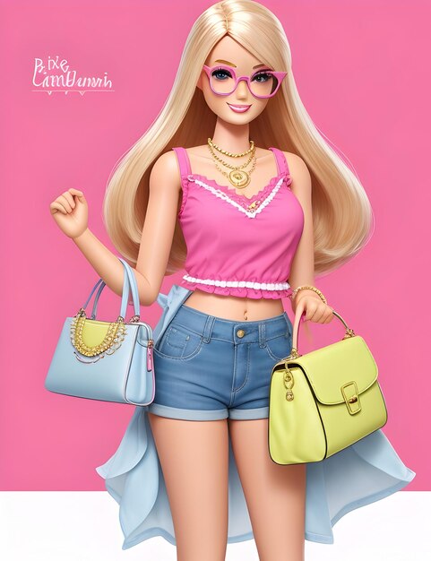 BARBIE-MÄDCHEN MIT BLONDEN HAAREN