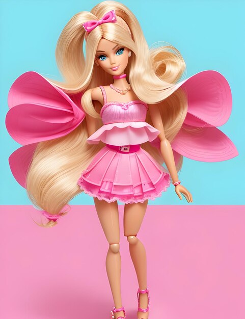 Foto barbie menina de cabelo loiro