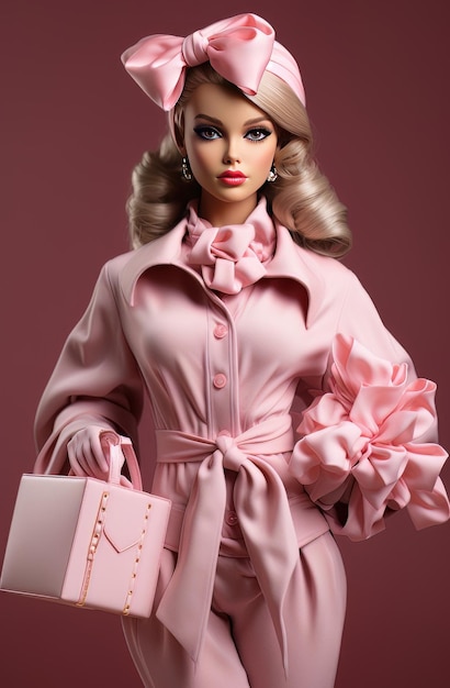 Barbie-Puppe im Kleid