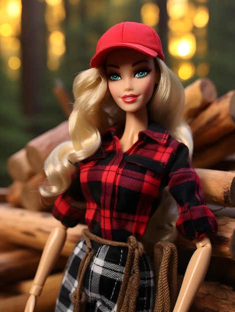Barbie-Puppe in einem Kostüm