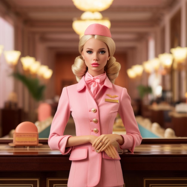 Barbie-Puppe strahlt Charme und Schönheit aus