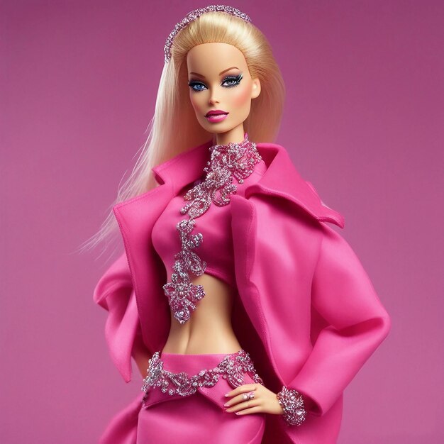 Barbie rubia a la moda