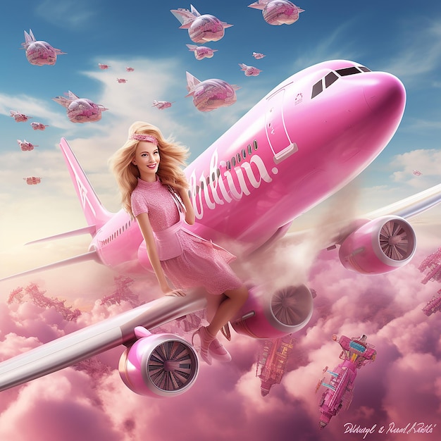 Barbie's HighFlying Adventures Explore os céus com um avião da Barbie