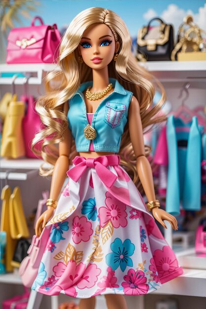 Barbie Shopaholic Roupa de verão na moda