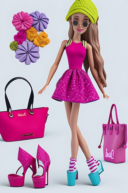 Foto barbie shopaholic sommer-trend-outfit