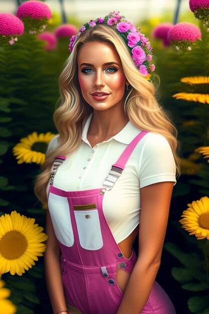 Barbie Shopaholic Summer Trendy Outfit boneca de plástico retrato Ai Generate