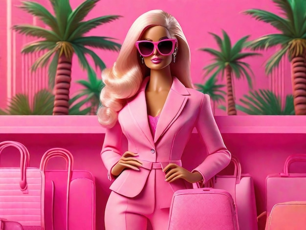 Barbie va por Shopping Summer Trendy Outfit generado por IA