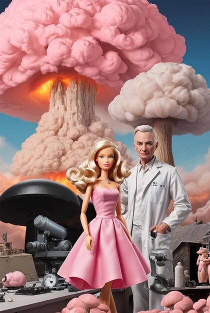 Barbie und seine Trotz gegenüber Oppenheimer mit der Atombombe