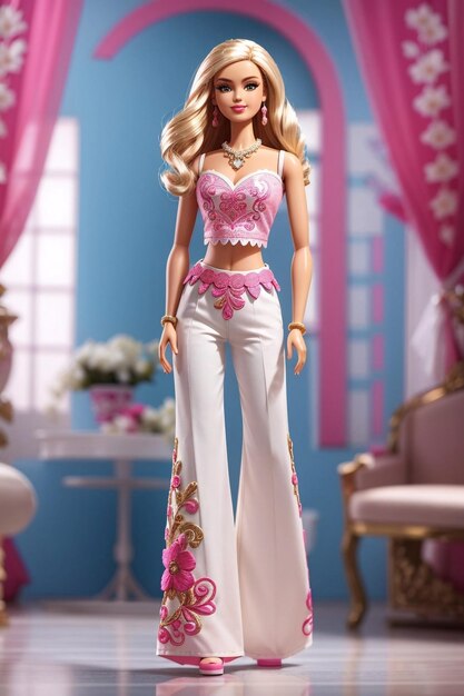 Barbie e ken no shopping usam roupas da moda para viciados em