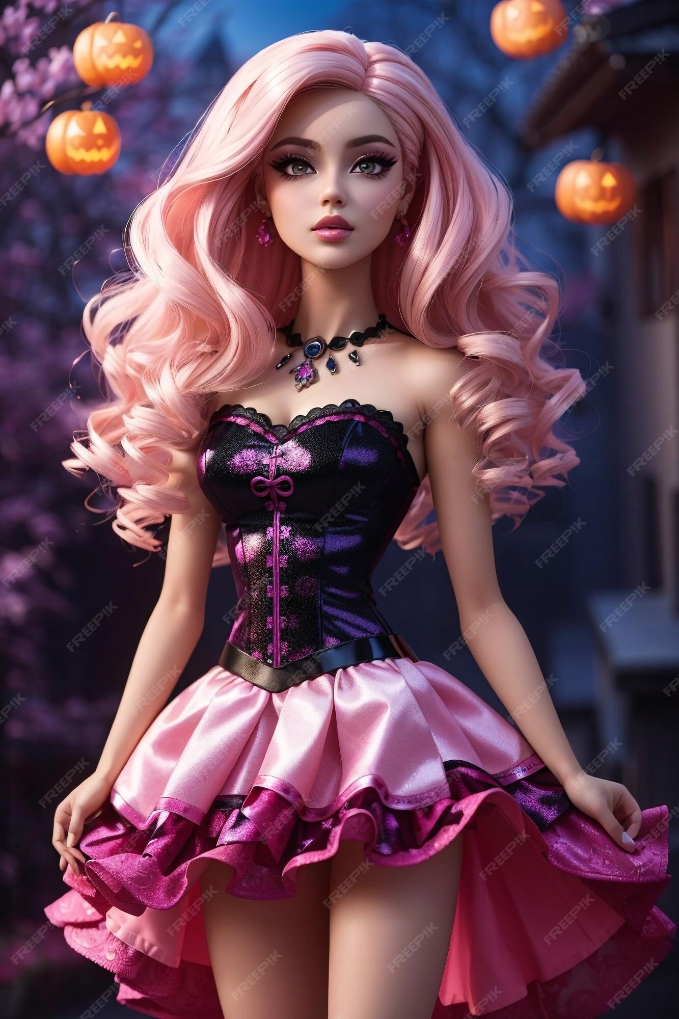 JOGANDO O JOGO DA BARBIE DREAMHOUSE NO HALLOWEEN