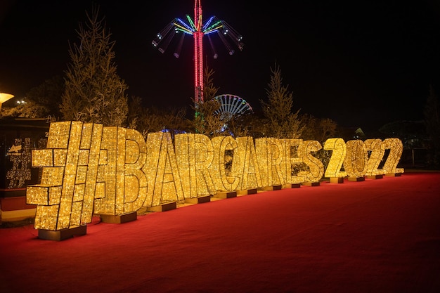 Barcares no mercado de natal da frança