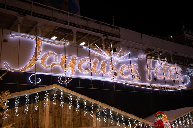 Barcares no mercado de natal da frança