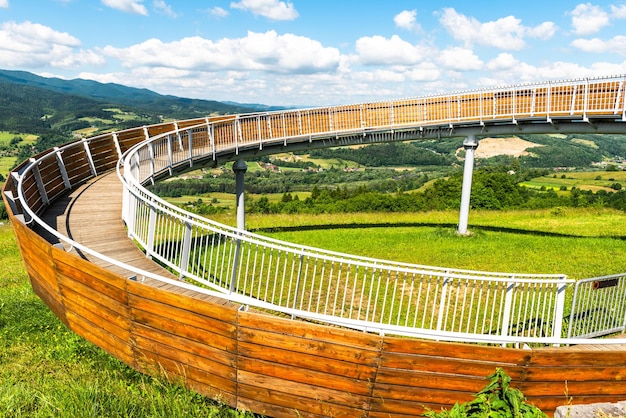 Barcice Lookout Tower em Poprad Park Nowy Sacz Polônia