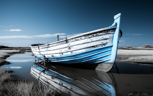 barco blanco y negro en el agua