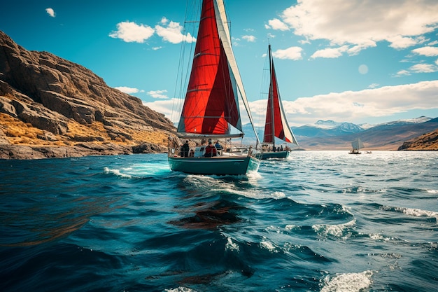 barco com proa no mar