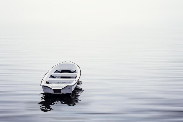 Foto barco en el lago