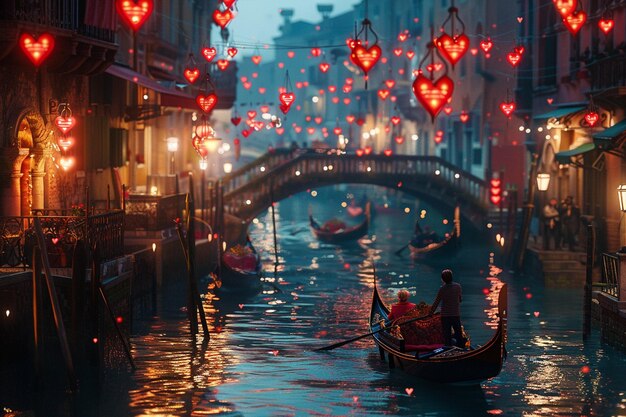 Foto un barco con un letrero en forma de corazón en la parte delantera dice amor