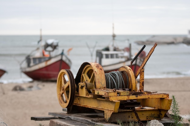 Barco na praia