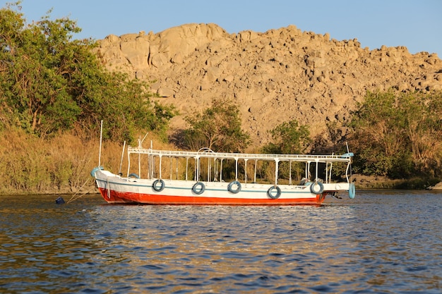 Barco no Rio Nilo Aswan Egito