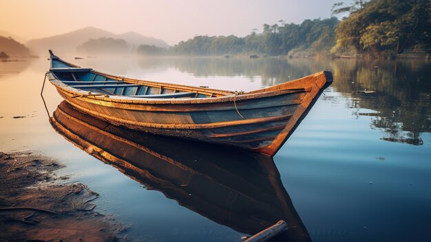 Barco de pescador en la playa