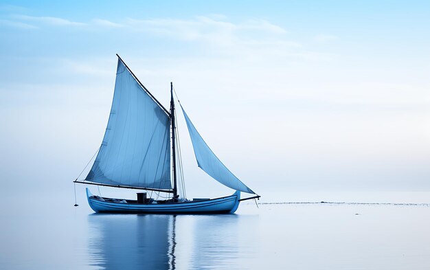 Foto barco preto e branco na água