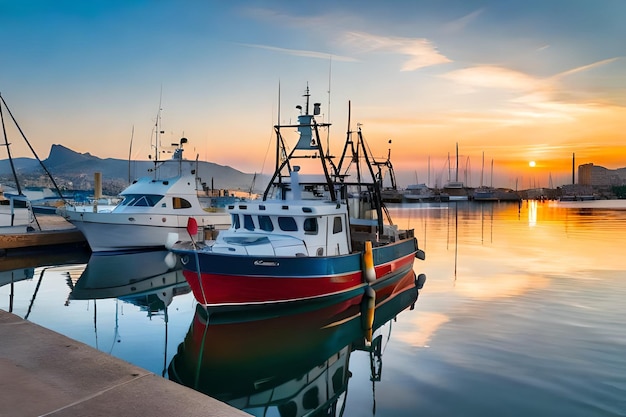 un barco que está atracado en el agua