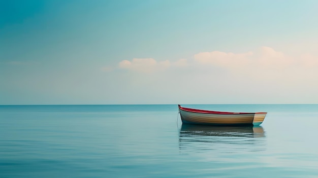 un barco que está flotando en el agua