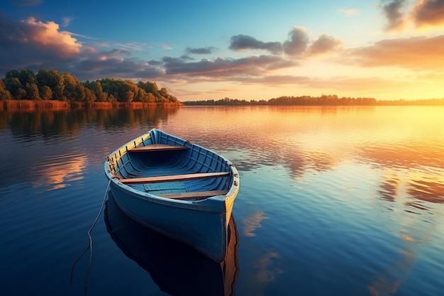 un barco que está sentado en el agua