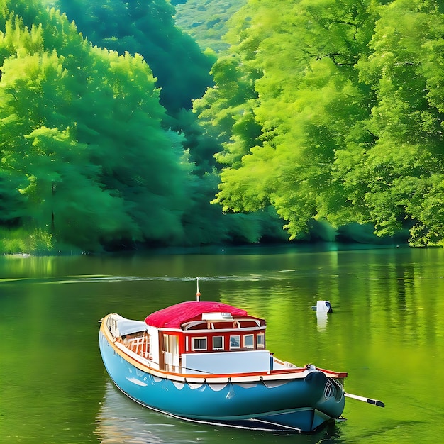 Barco en el río imagen descarga gratuita