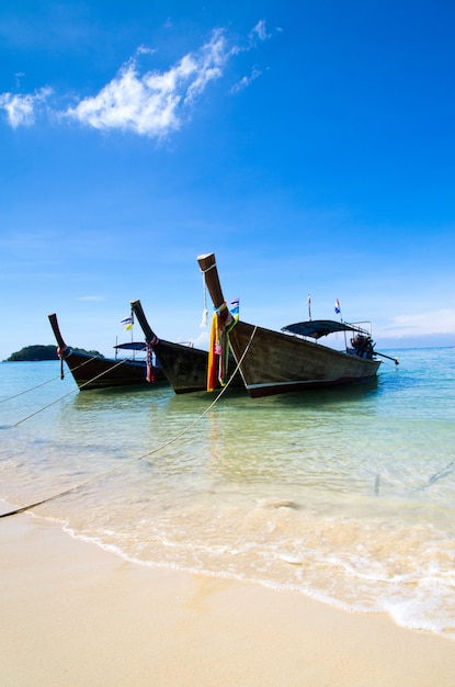 Barcos à beira-mar