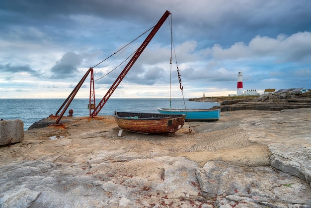 Barcos de pesca em Portland Bill