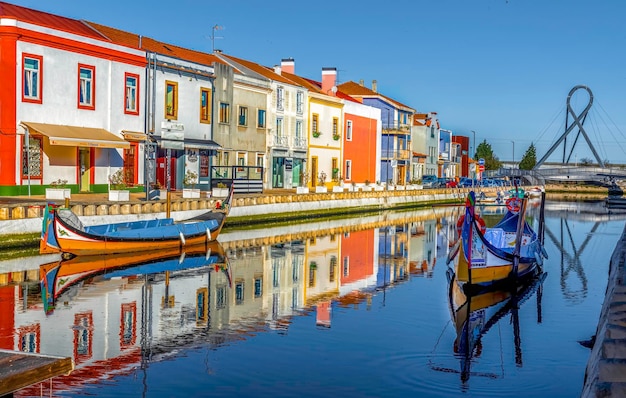 Barcos moliceiros na Ria de Aveiro Cidade de Aveiro