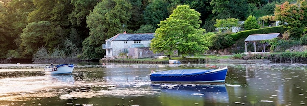 Barcos no rio Lerryn