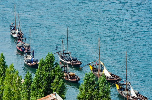 Barcos no rio Porto