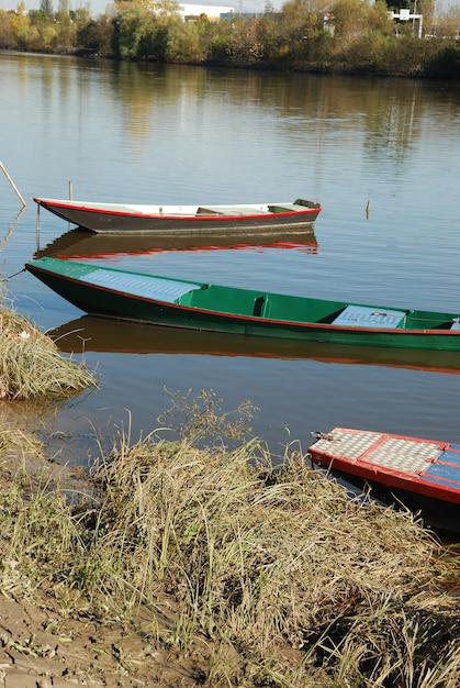 Barcos en el río Maine en Anjou