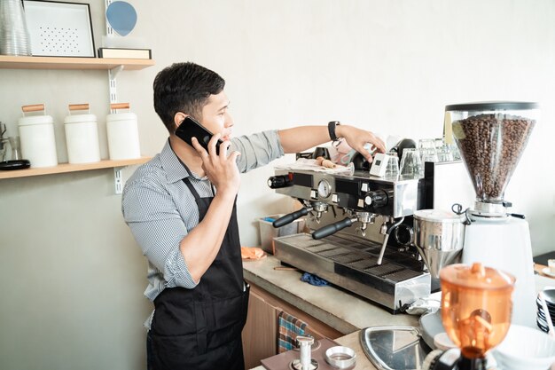 Barista control de cafetera